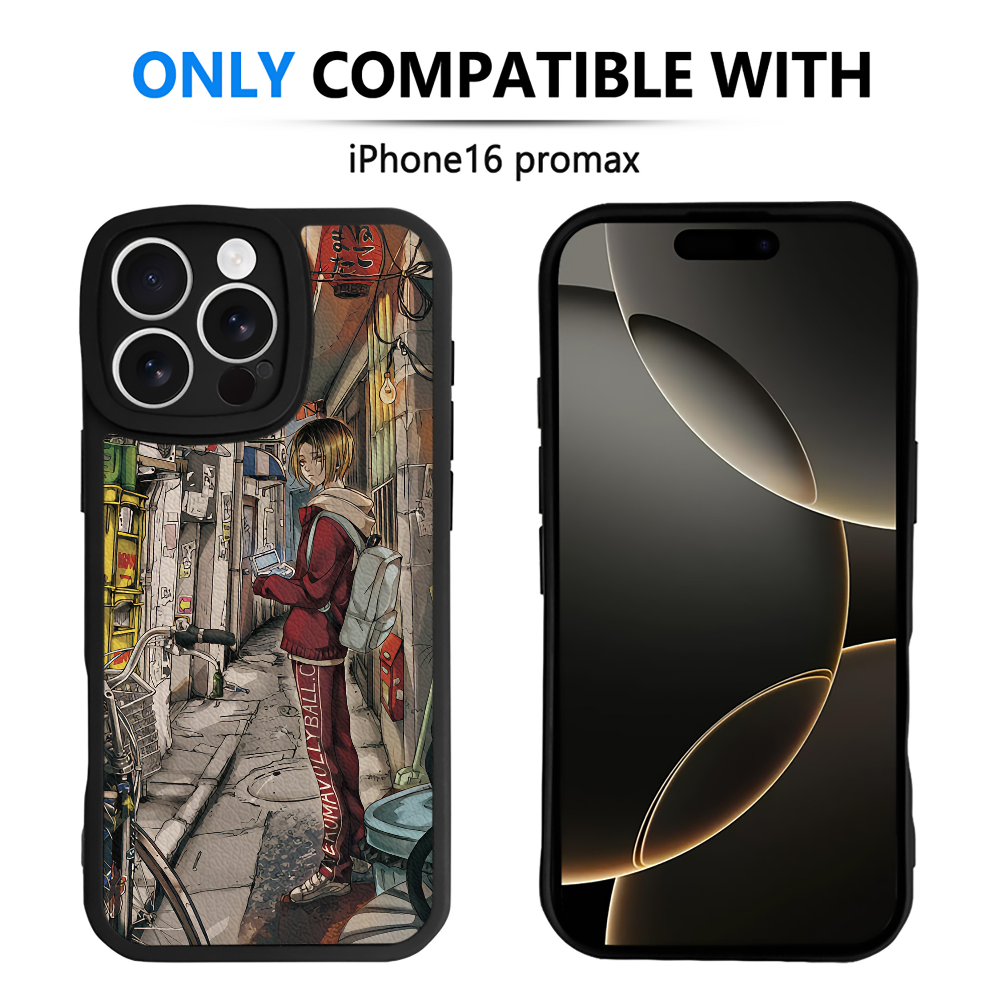 （画像用） ハイキュー!! Haikyu!! 【iPhone 16シリーズ対応】シリコンスマホケース（レザー調） 材質：シリコン